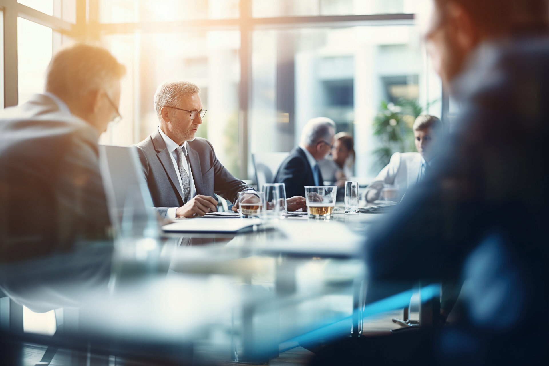 Geschäftsmänner in einem Meeting